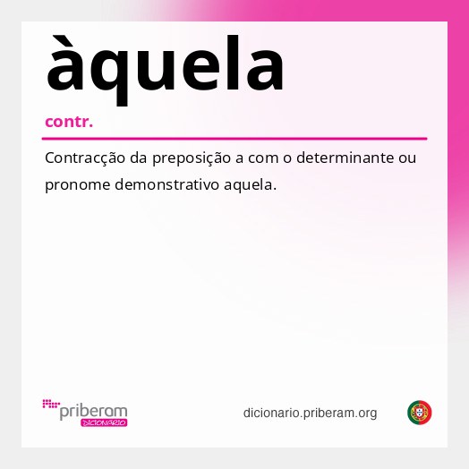 Significado de àquela