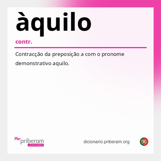 Significado de àquilo