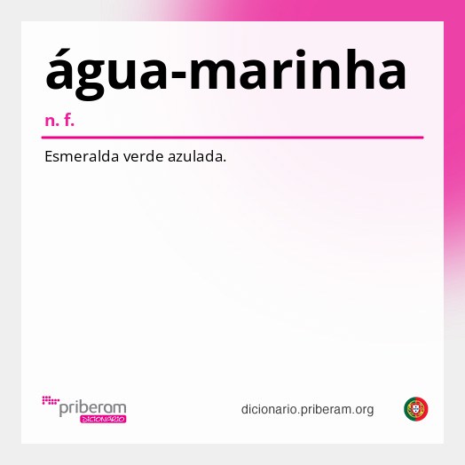 Significado de água-marinha