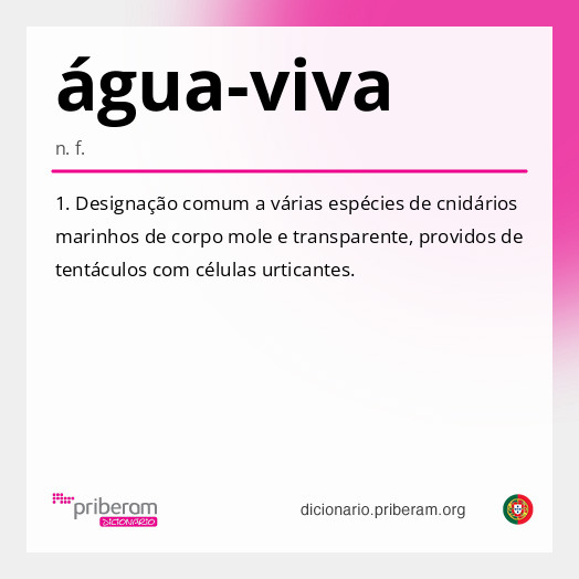 Significado de água-viva