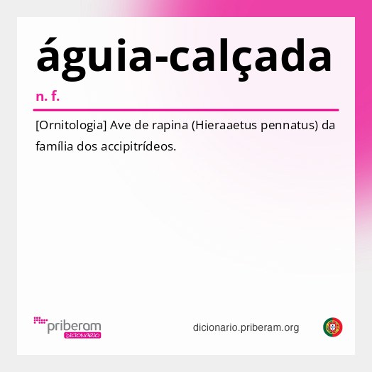 Significado de águia-calçada
