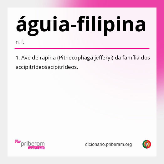 Significado de águia-filipina