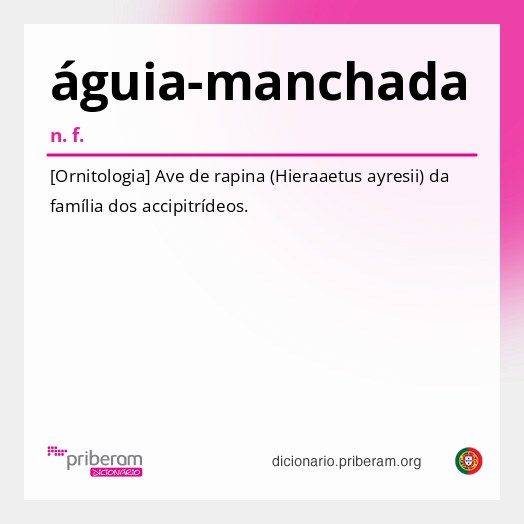 Significado de águia-manchada