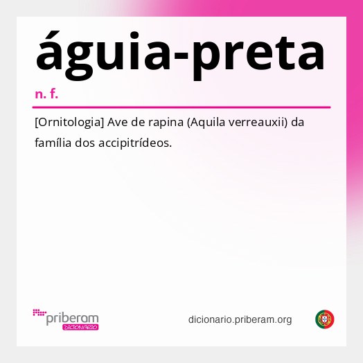 Significado de águia-preta