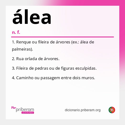 Significado de álea
