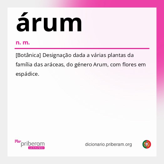 Significado de árum