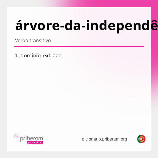 Significado de árvore-da-independência