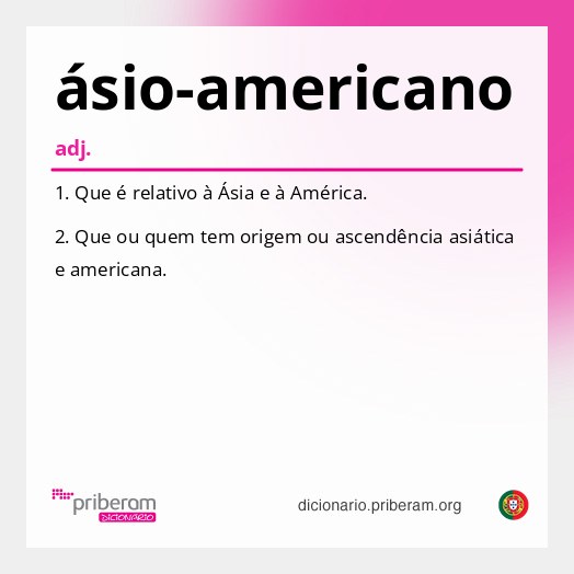 Significado de ásio-americano