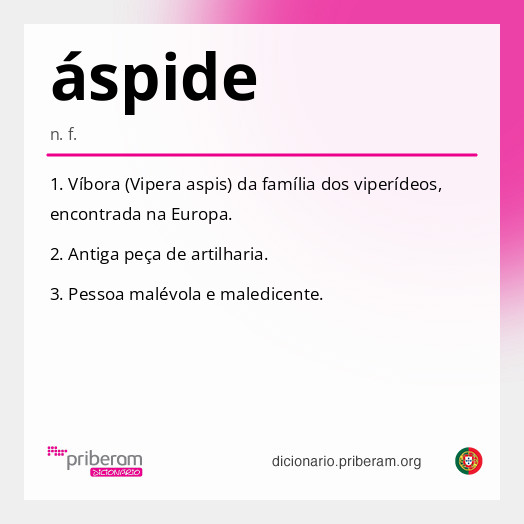 Significado de áspide