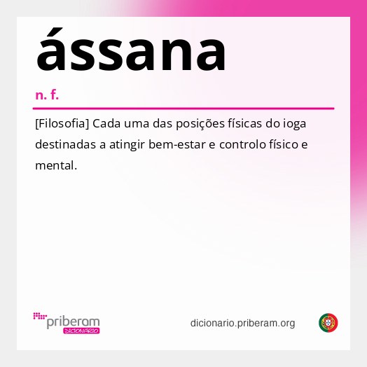 Significado de ássana