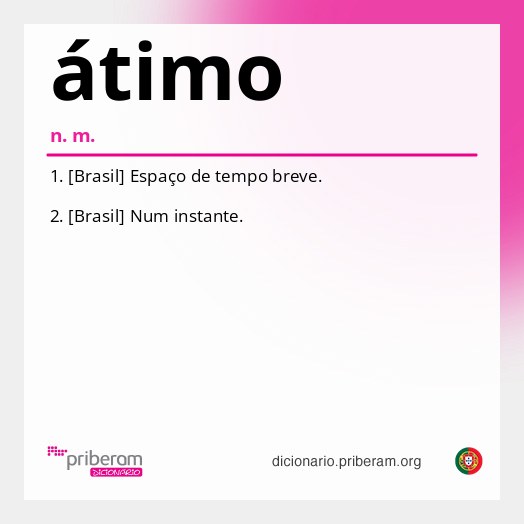 Significado de átimo