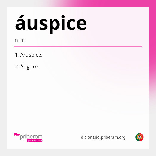 Significado de áuspice