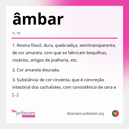 Significado de âmbar