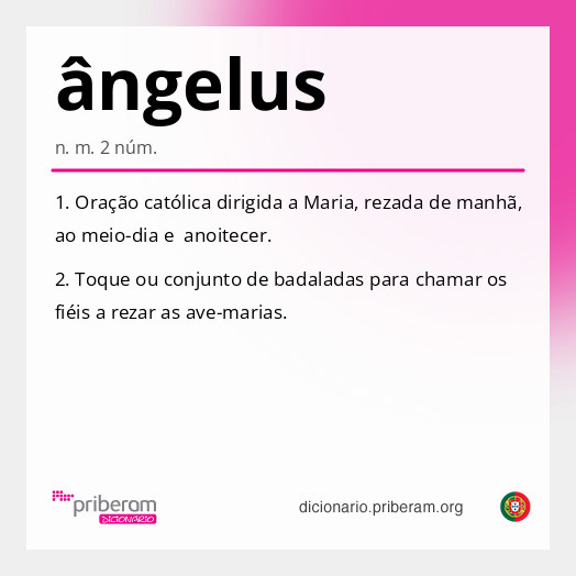 Significado de ângelus