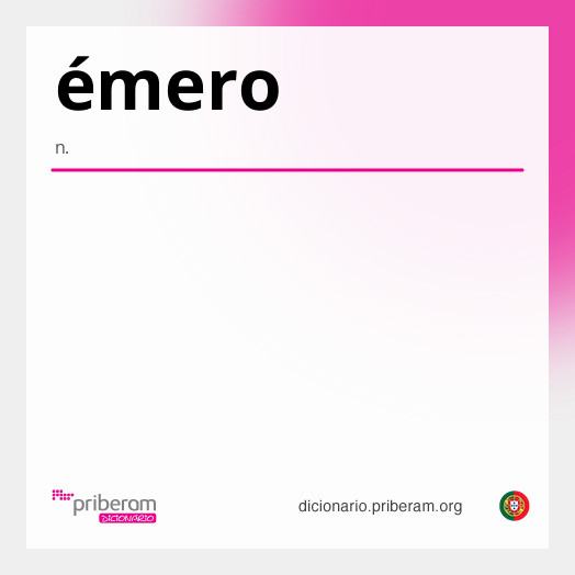 Significado de émero