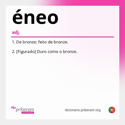 Significado de éneo