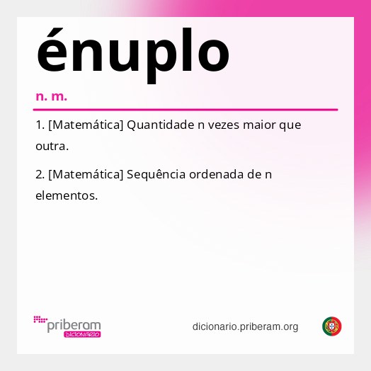 Significado de énuplo
