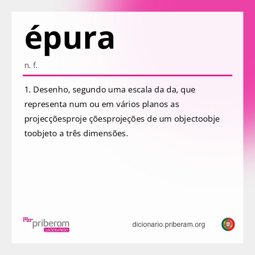 Significado de épura