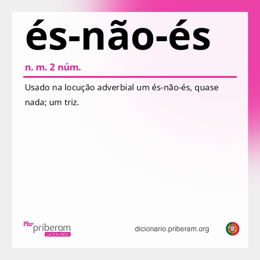 Significado de és-não-és