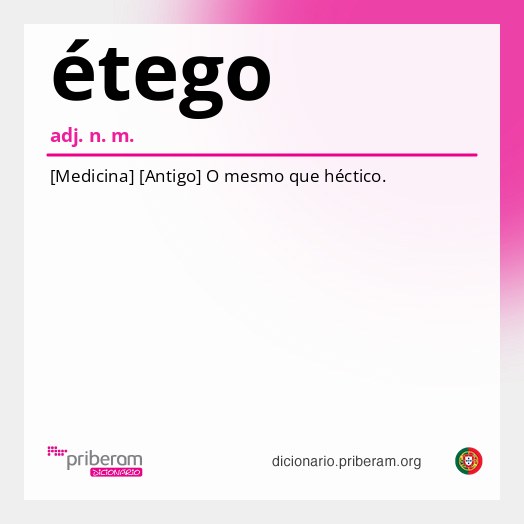 Significado de étego