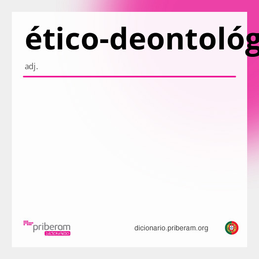 Significado de ético-deontológico