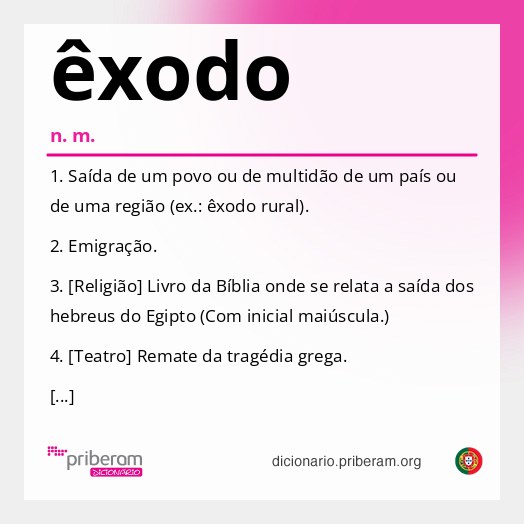 Significado de êxodo