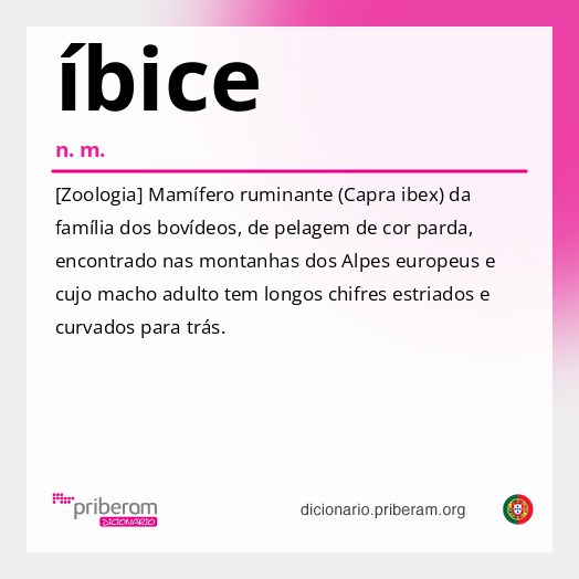 Significado de íbice