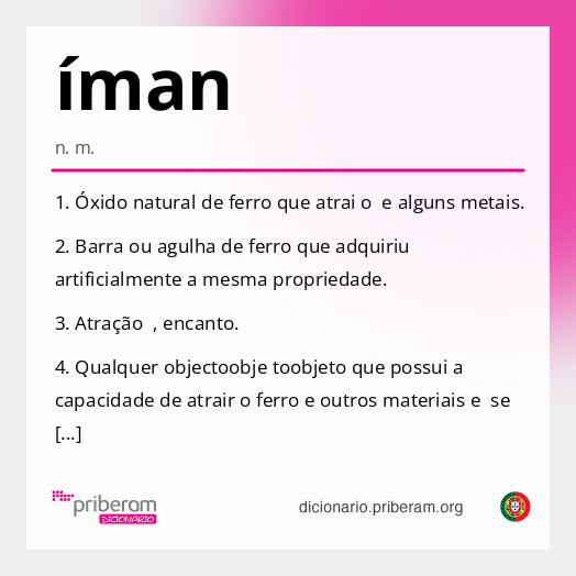 Significado de íman