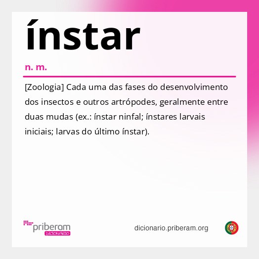 Significado de ínstar