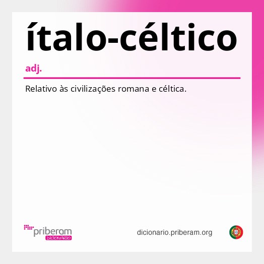 Significado de ítalo-céltico