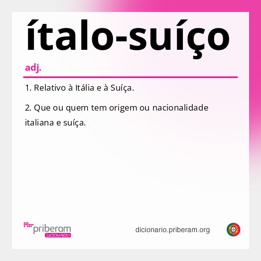 Significado de ítalo-suíço