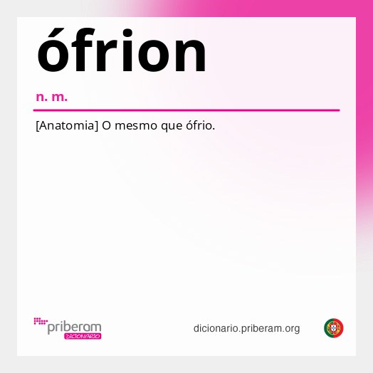 Significado de ófrion