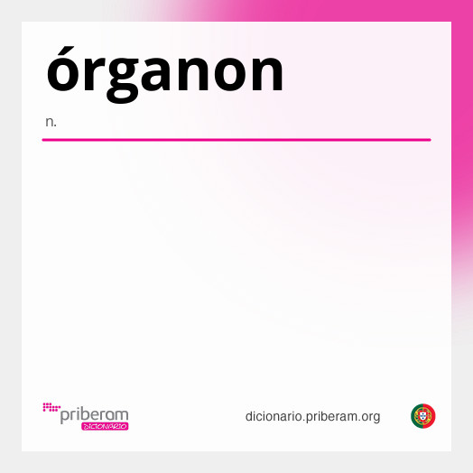 Significado de órganon