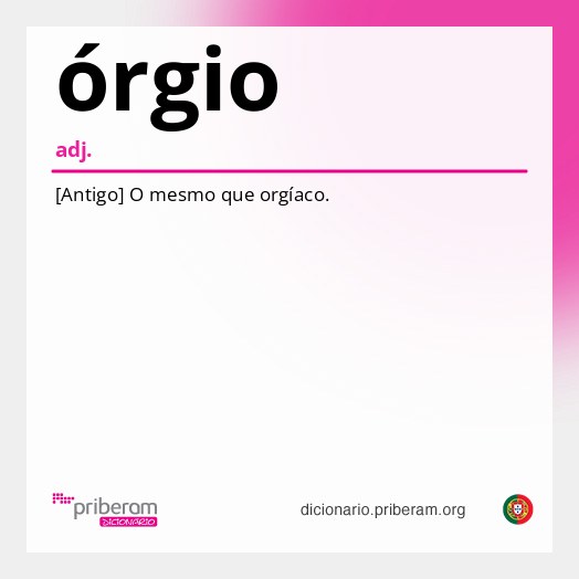 Significado de órgio