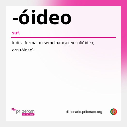 Significado de -óideo