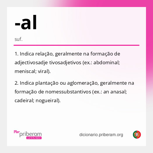 Significado de -al