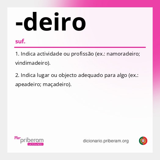 Significado de -deiro