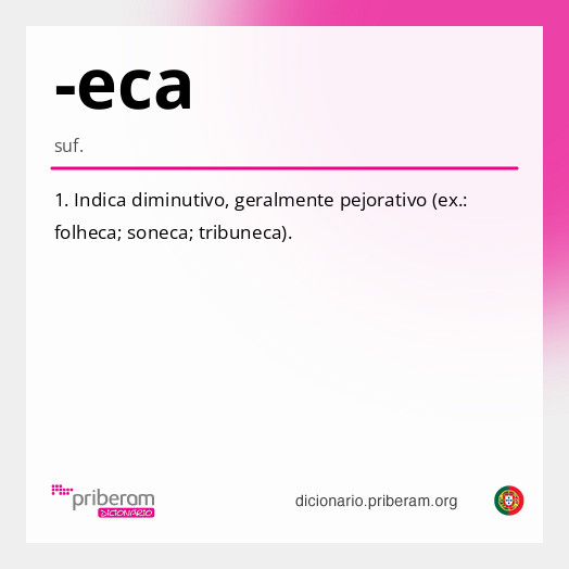 Significado de -eca
