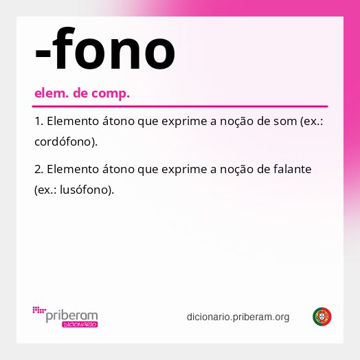 Significado de -fono