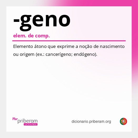Significado de -geno