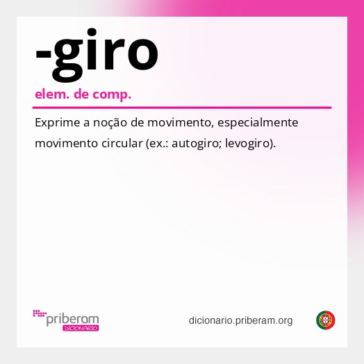 Significado de -giro
