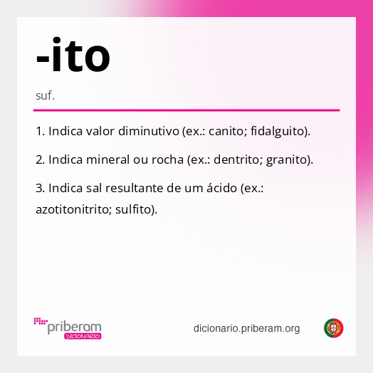 Significado de -ito