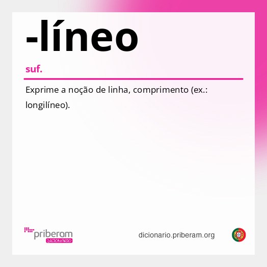 Significado de -líneo