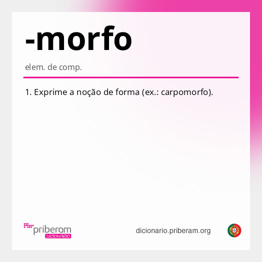 Significado de -morfo
