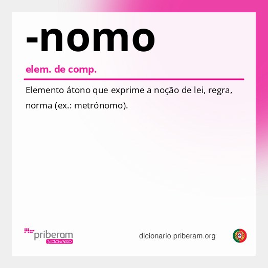 Significado de -nomo