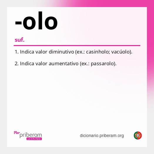 Significado de -olo