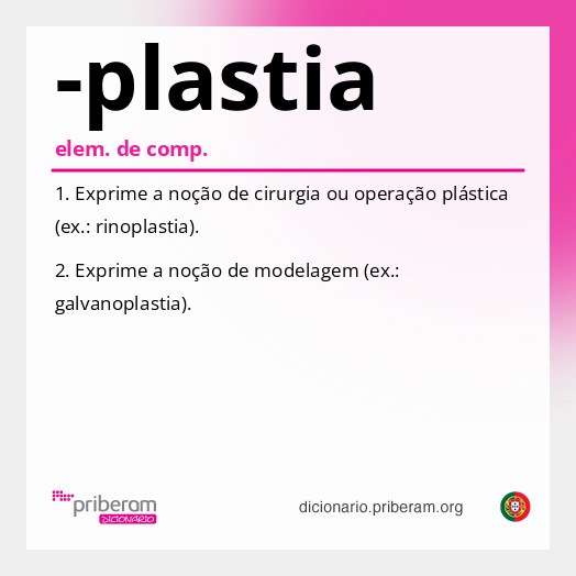 Significado de -plastia