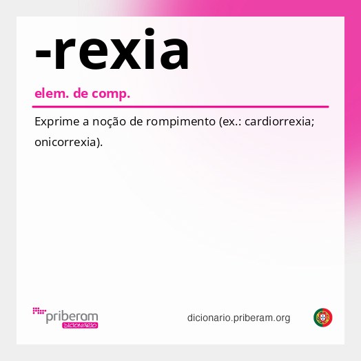 Significado de -rexia