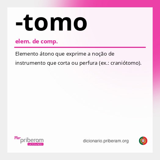 Significado de -tomo