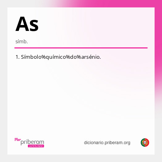 Significado de As